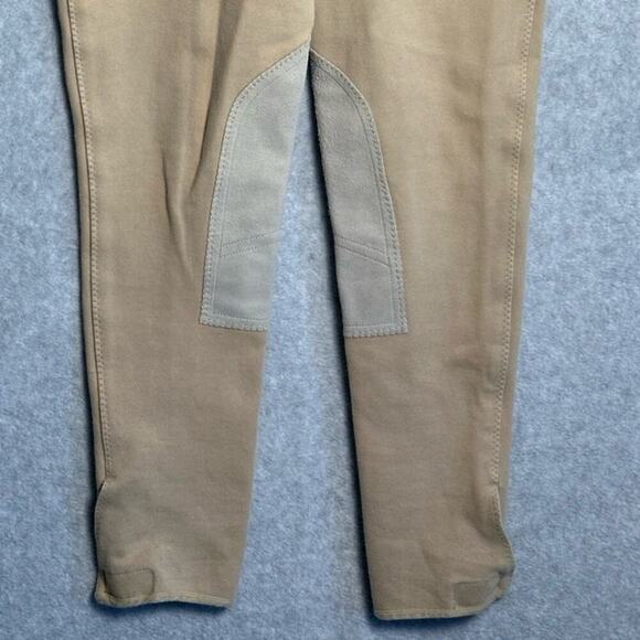 On‎ Course 30x25 Equestrian Riding Pants Breeches Tan Suede Inner Stretchy horse - Picture 12 of 14